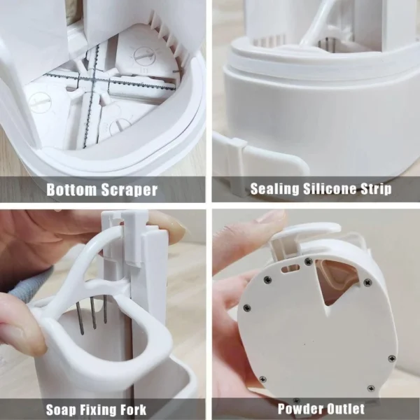 Soap Grinder Box with Built-in Blade Wall-Mountable Container - Image 3